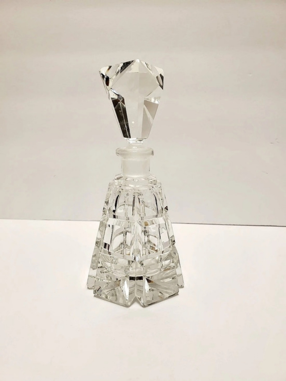 Mcm Clear Crystal Perfume Bottle 1950-60